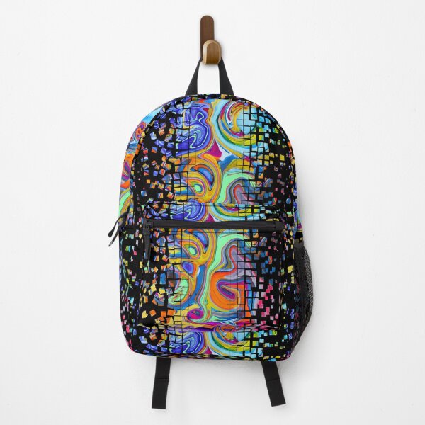 Item preview, Abstract colorful black block art designed and sold by ArtistSANNA.