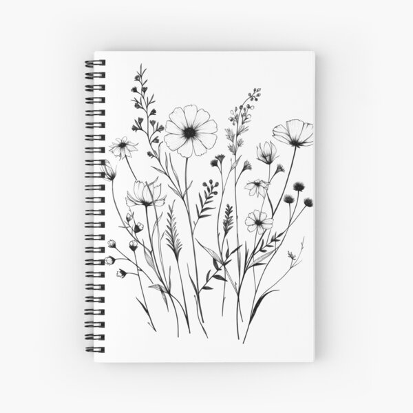 Item preview, Floral Line Drawing  designed and sold by peachculture.