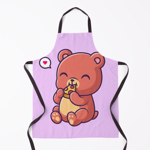 Item preview, Cute Bear Eating Pizza - Cartoon Vector Icon designed and sold by hjian8219.