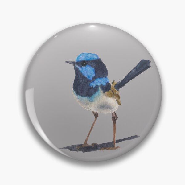 Item preview, Male Superb Fairy Wren Watercolour designed and sold by STHoganArtist.