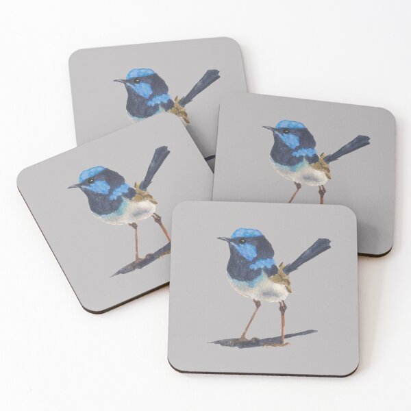 Item preview, Male Superb Fairy Wren Watercolour designed and sold by STHoganArtist.