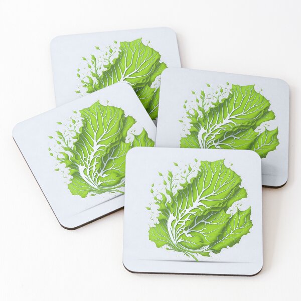 Item preview, "Lettuce Vector Art: A Vibrant Splash of Colors on a Clean White Canvas" designed and sold by Best-Art-32.