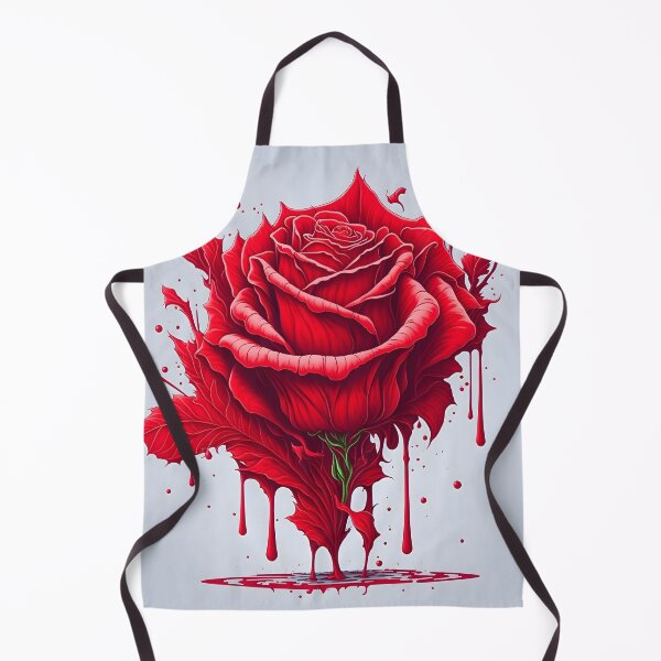 Item preview, "Vibrant Vector Art: Rose Blossom Amidst Fluorescent Red Splashes on a Clean White Canvas" designed and sold by Best-Art-32.