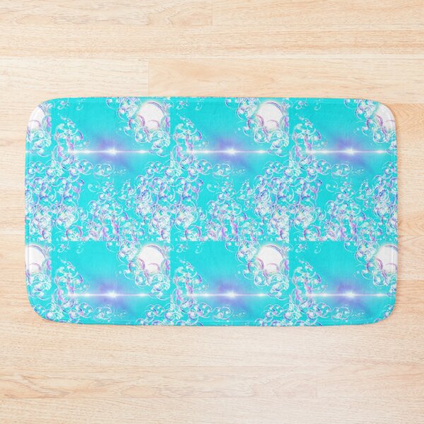 Item preview, Cyan blue light and shine among the soap bubbles designed and sold by KinsOfTheArts.