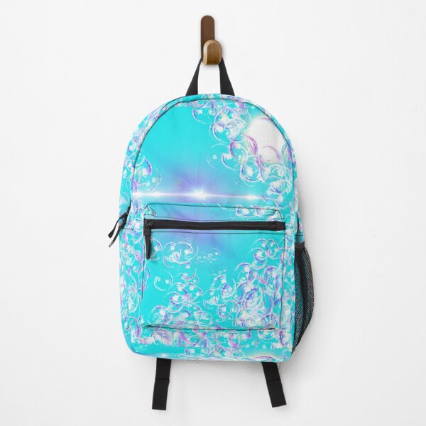 Item preview, Cyan blue light and shine among the soap bubbles designed and sold by KinsOfTheArts.