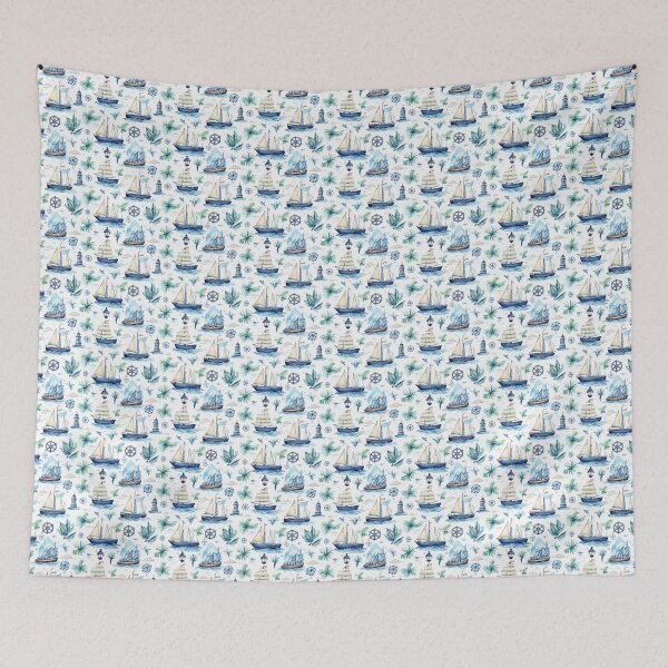 Item preview, Nautical Adventure Digital paper designed and sold by Khun-Teera.