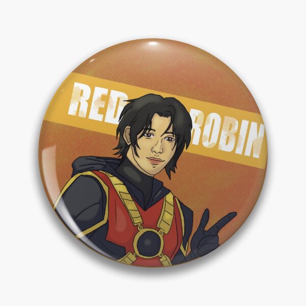 Item preview, Red Robin (Tim Drake)  Button Pin designed and sold by ashsquash.