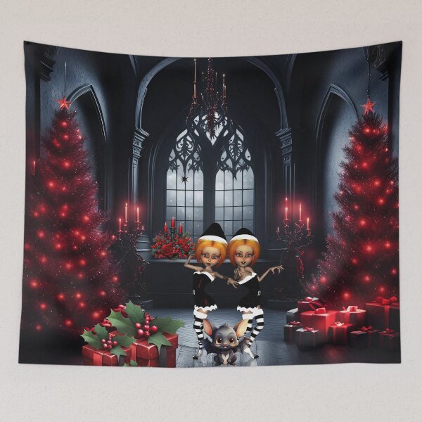 Item preview, The little dark elves celebrate Christmas designed and sold by nicky2342.