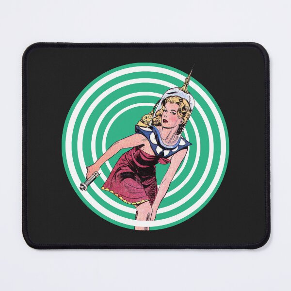 Item preview, Space Girl with Raygun designed and sold by QuirkyDesign101.