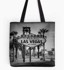 Welcome To Las Vegas Sign Series 3 of 6 Holga Black and White Tote Bag