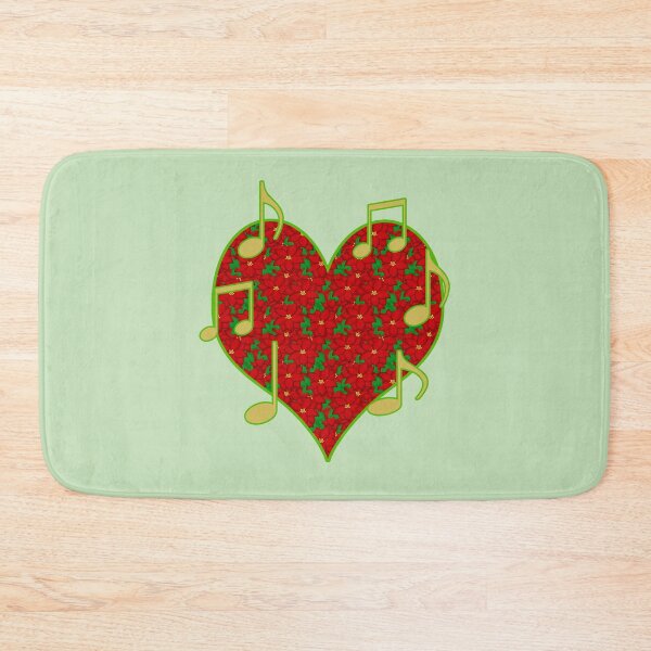 Item preview, Melodious Christmas Heart red flowers designed and sold by Artbellachi.