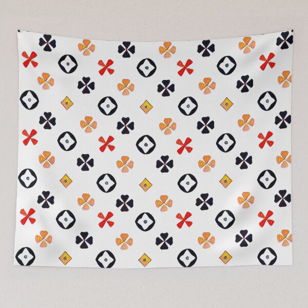 Item preview, Red Yellow Flower Patterns designed and sold by Janaconnection.