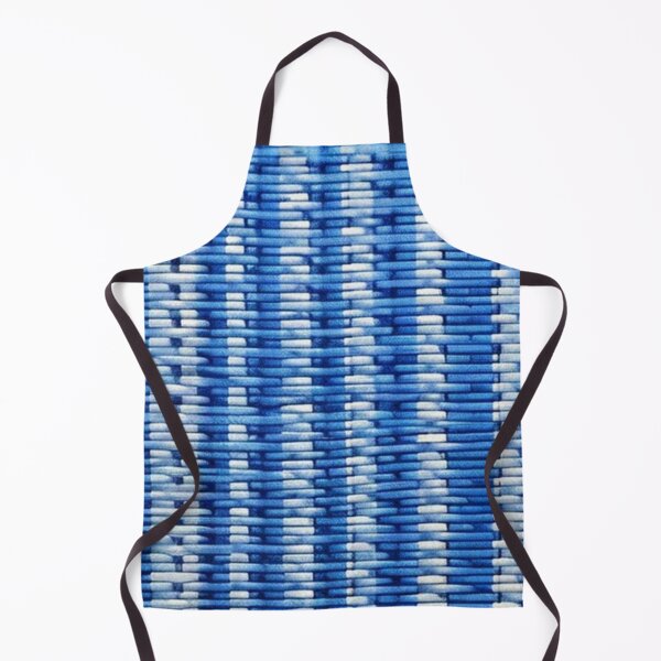 Item preview, Blue straw woven pattern  designed and sold by Roxburylane.