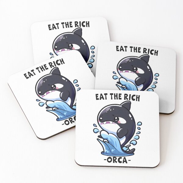 Item preview, Eat The Rich Orca, Sink The Rich, Killer Whale, Orca Wars, Funny Orca Whale designed and sold by Porcupine Tees ⭐⭐⭐⭐⭐.