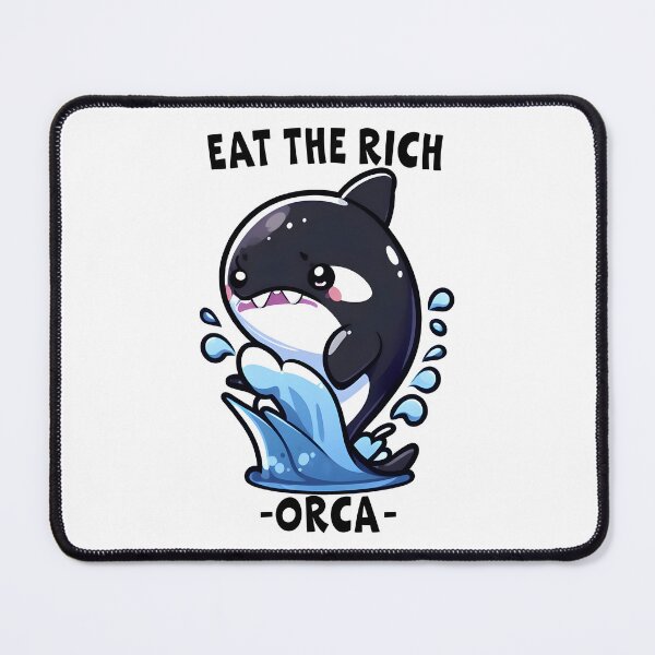 Item preview, Eat The Rich Orca, Sink The Rich, Killer Whale, Orca Wars, Funny Orca Whale designed and sold by Porcupine Tees ⭐⭐⭐⭐⭐.