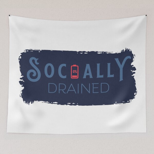 Item preview, Socially Drained designed and sold by ThePioneerWay.