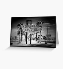 Welcome To Las Vegas Sign Series 5 of 6 Holga Infrared Greeting Card