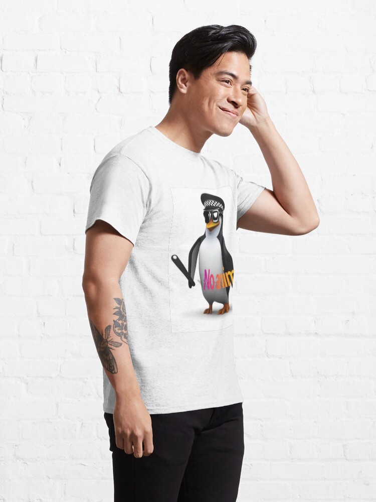 Alternate view of No Anime Penguin Classic T-Shirt