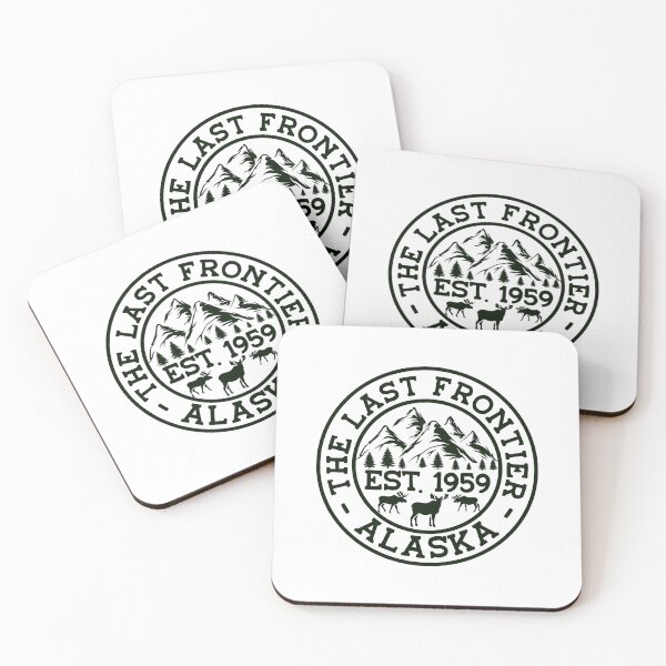 Item preview, Alaska The Last Frontier Mountains Moose Souvenir Sticker designed and sold by KGN  CREATIVITY.