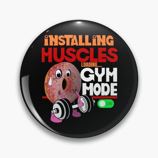 Item preview, Funny Donut Workout Gym Mode Installing Muscles Loading.. designed and sold by CasmariaOnlineShop -.