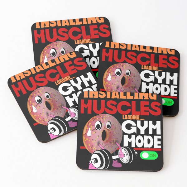 Item preview, Funny Donut Workout Gym Mode Installing Muscles Loading.. designed and sold by CasmariaOnlineShop -.