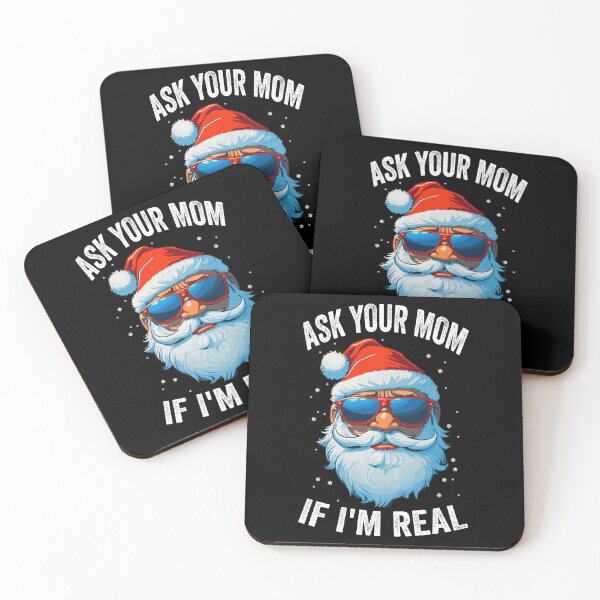 Item preview, Ask Your Mom If  I'm Real Santa Claus With Sunglasses designed and sold by Peculiarts.