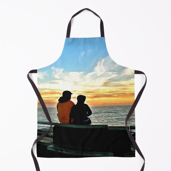 Item preview, Couple Enjoying Newport Oregon Coastal Sunset designed and sold by SeaChangeDesign.