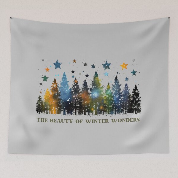 Item preview, The Beauty of Winter Wonder, Christmas Forest designed and sold by Hibiskusmond.