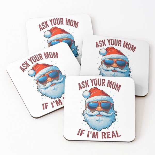 Item preview, Ask Your Mom If  I'm Real Santa Claus With Sunglasses designed and sold by Peculiarts.
