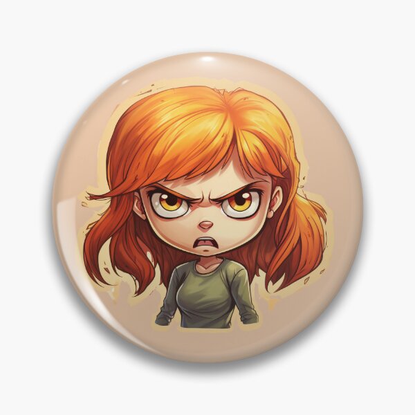 Aperçu de l'œuvre personnage de dessin animé fille en colère créée et vendue par Perkcreators.