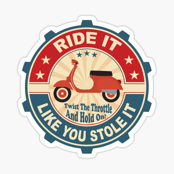 Retro Scooter Stickers