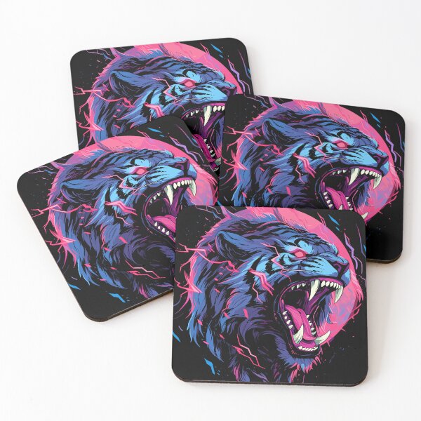 Item preview, Synthwave Tiger designed and sold by crula.