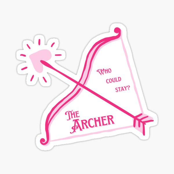 Taylor Swift Lover The Archer Glitter Sticker Beautiful And