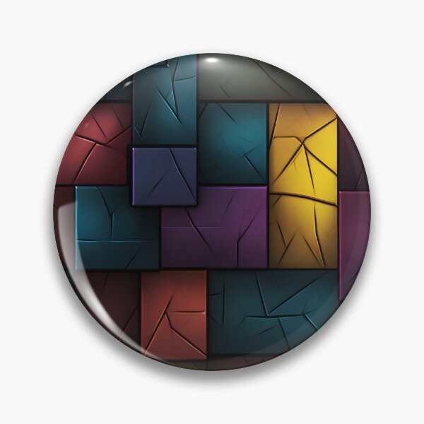 Item preview, Flat 3D Block Pattern Design - Modern and Sophisticated designed and sold by alaa-mously.