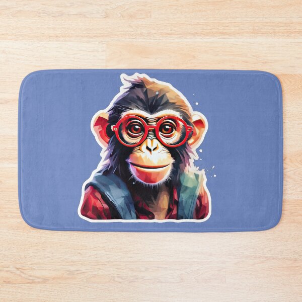 Item preview, Funny Monkey With Glasses designed and sold by Bilisik.
