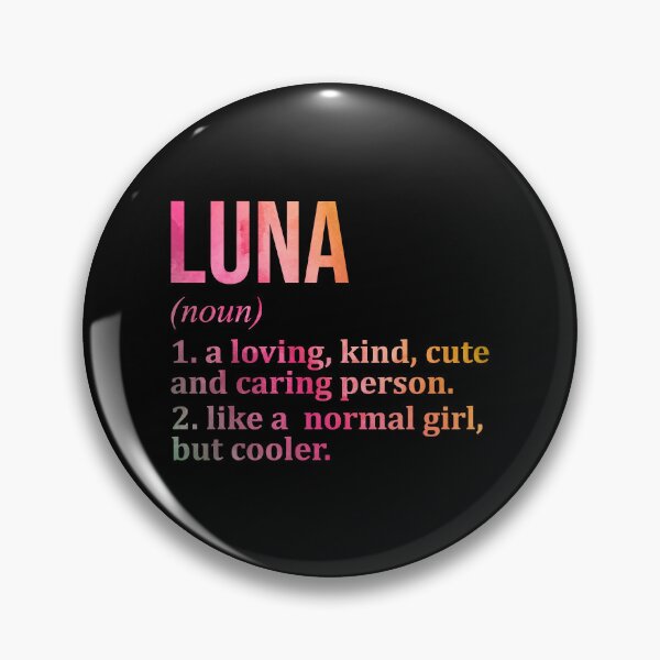 Item preview, Luna Name Definition in Watercolor designed and sold by XCIV.