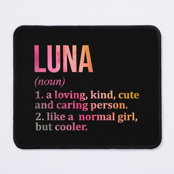 Item preview, Luna Name Definition in Watercolor designed and sold by XCIV.