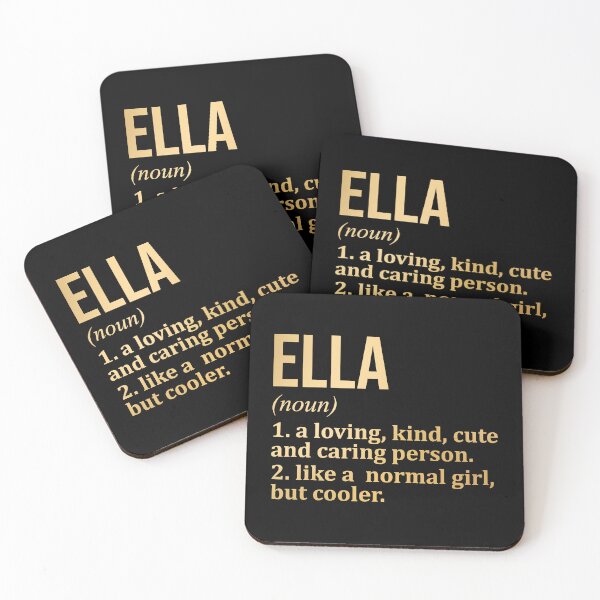 Item preview, Ella Name Definition in Gold designed and sold by XCIV.