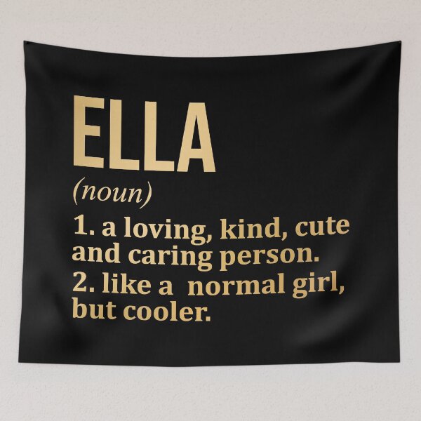 Item preview, Ella Name Definition in Gold designed and sold by XCIV.