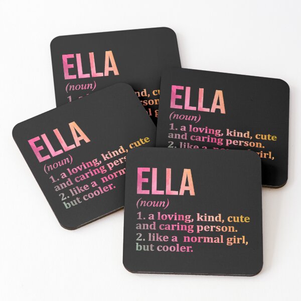 Item preview, Ella Name Definition in Watercolor designed and sold by XCIV.