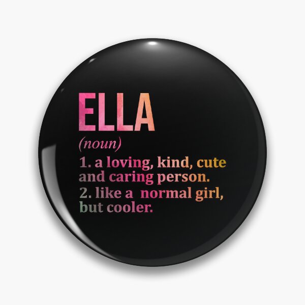 Item preview, Ella Name Definition in Watercolor designed and sold by XCIV.