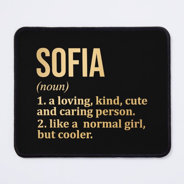 Item preview, Sofia Name Definition in Gold designed and sold by XCIV.