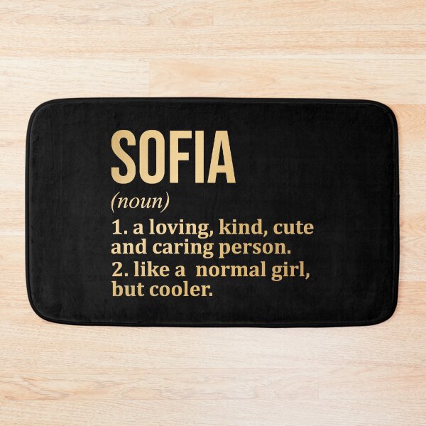 Item preview, Sofia Name Definition in Gold designed and sold by XCIV.