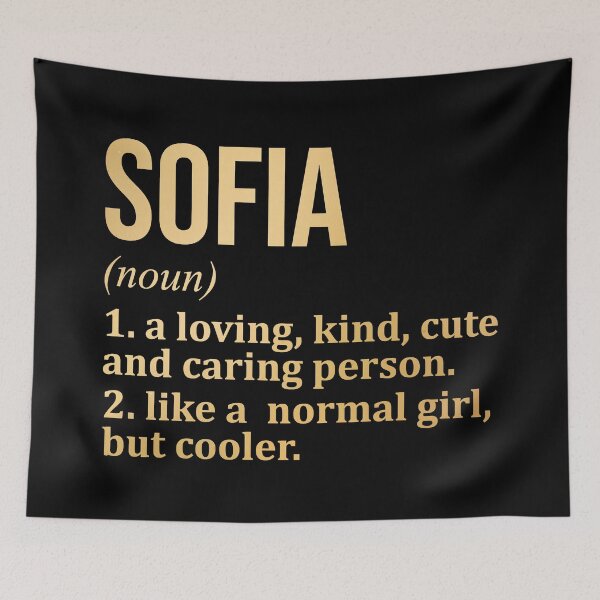 Item preview, Sofia Name Definition in Gold designed and sold by XCIV.