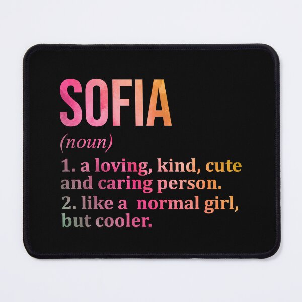 Item preview, Sofia Name Definition in Watercolor designed and sold by XCIV.