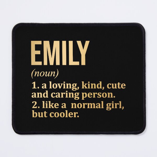 Item preview, Emily Name Definition in Gold designed and sold by XCIV.