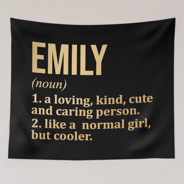 Item preview, Emily Name Definition in Gold designed and sold by XCIV.
