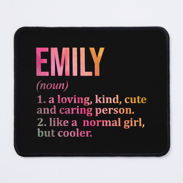 Item preview, Emily Name Definition in Watercolor designed and sold by XCIV.