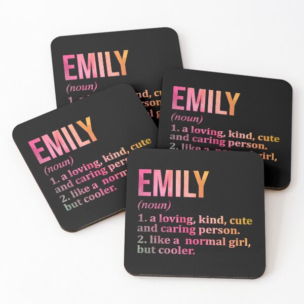 Item preview, Emily Name Definition in Watercolor designed and sold by XCIV.
