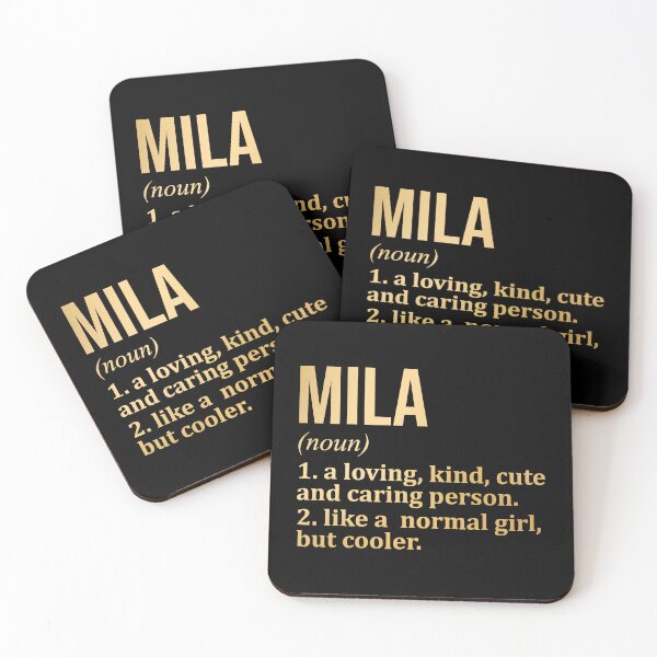 Item preview, Mila Name Definition in Gold designed and sold by XCIV.
